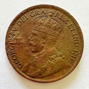 1918 LARGE CANADA ONE CENT